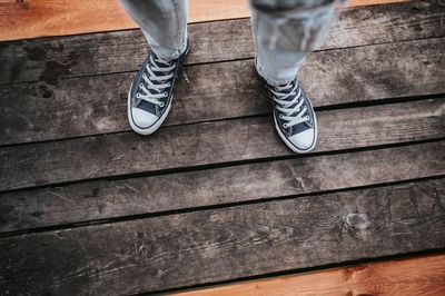 converse, shoes, footwear, sneakers, male, legs, wooden, floor, shoelaces