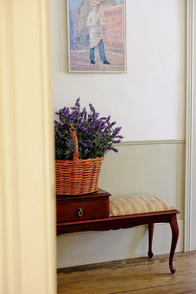 lavender, flowers, wooden, basket, home, decor, furniture, antique