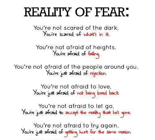 Reality of fear
