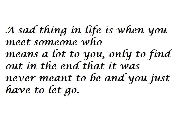 A sad thing in life A sad thing in life