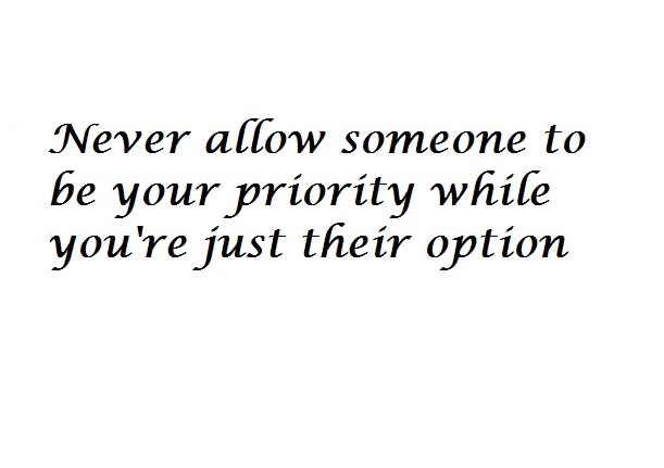 Choose your priority