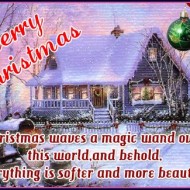 Christmas waves a magic wand over this world, and behold