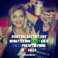 Every girls has that 1 guy no matter how sleepy she is, she'll pick up the phone