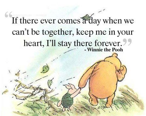 If there ever comes a day when we cant be together keep me in your heart