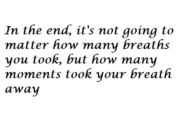 In the end