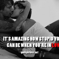 Tumblr It's amazing how stupid you can be when you're in love