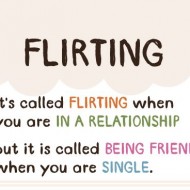 It's called flirting when you are in a relationship