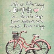 Life is like riding a bicycle