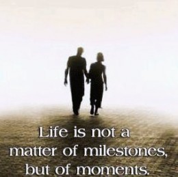 Life is not a matter of milestomes, but of moments