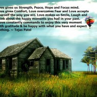 Love gives us Strength Peace Hope