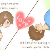 Love is missing someone whenever you are apart