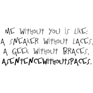 Quote Pictures Me without you is like...