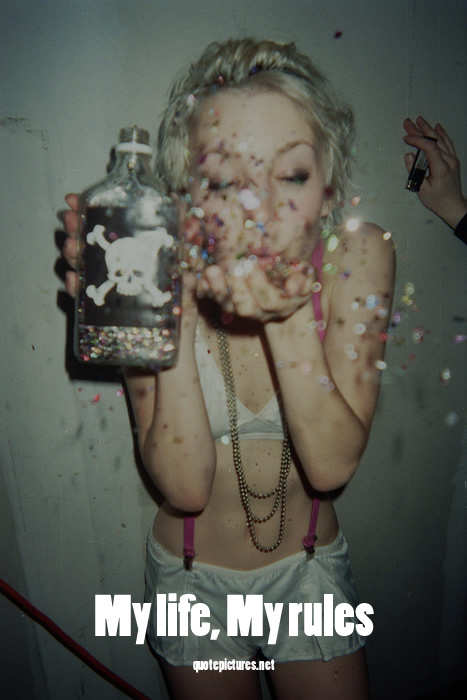 My Life My Rules Glitter