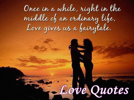 Once in a while love gives us a fairytale
