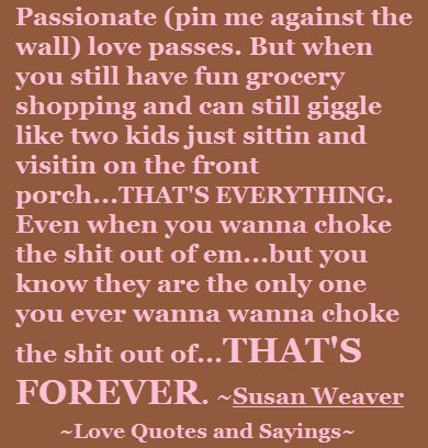 Passionate love passes. But when you still have fun grocery shopping