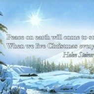 Peace on earth will come to stay