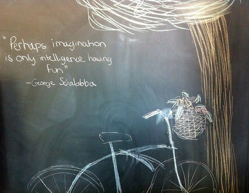 Perhaps imagination is only intelligence having fun