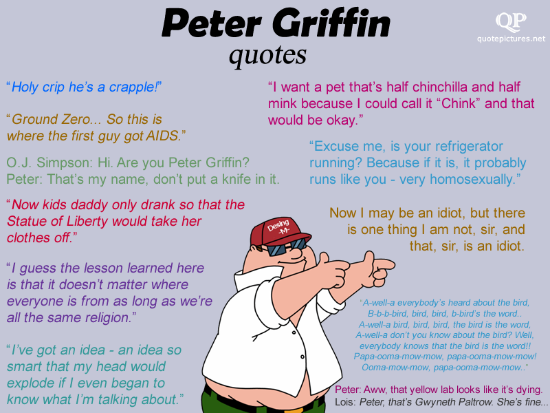 Peter Griffin Inspirational Quotes Peter Griffin Inspirational Quotes