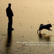 The tragedy of life is not that it ends so soon