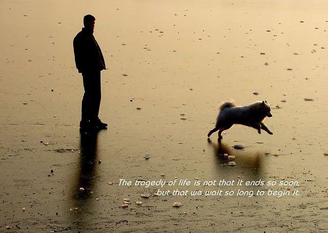 The tragedy of life is not that it ends so soon