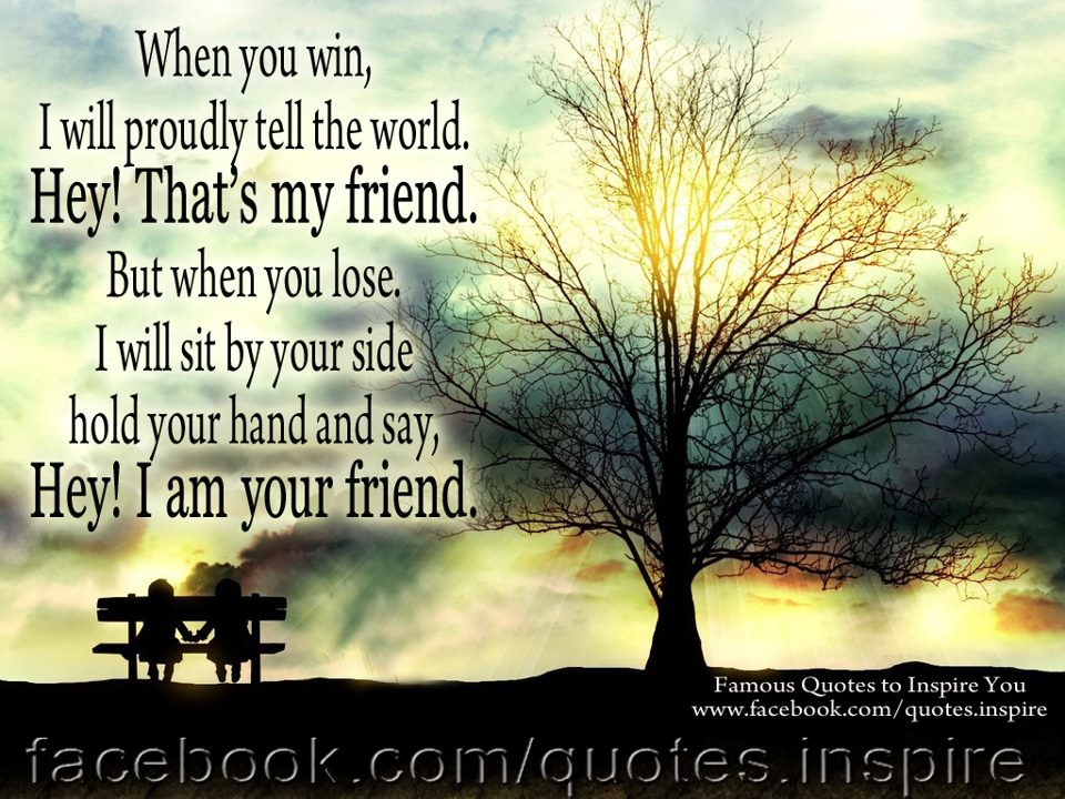 When you win I will proudly tell the world