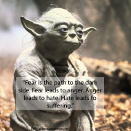 Yoda - Fear is the path to the dark side