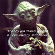 Yoda - The boy you trained gone he is