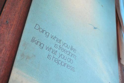 doing what you like