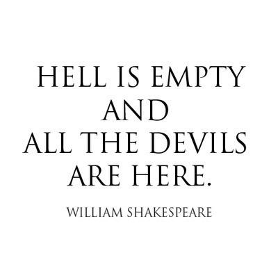 hell is empty
