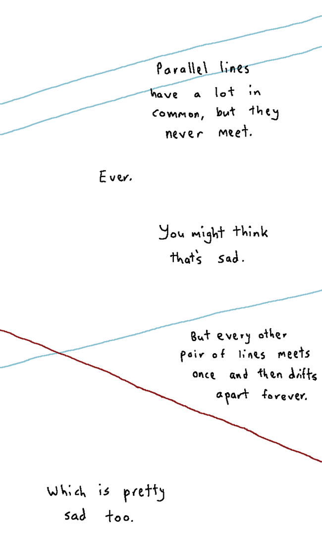 Our lives as lines