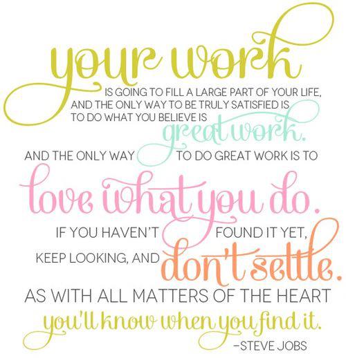you'll know when you find it