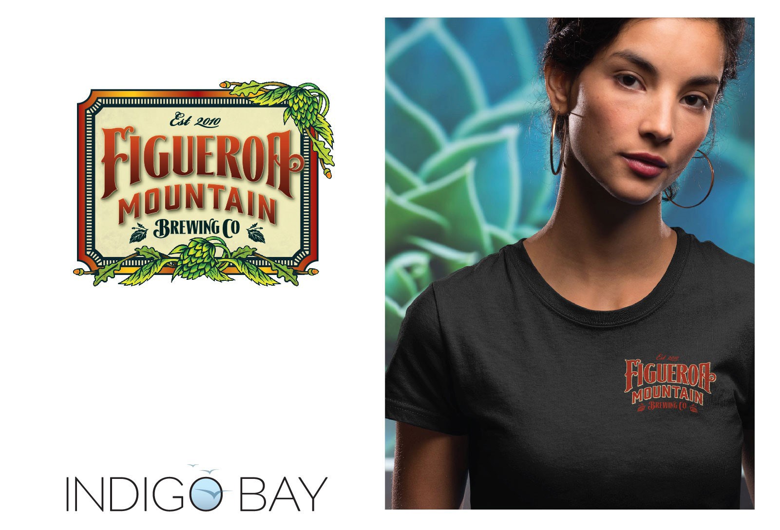 Figueroa Mountain Brewing Co Hers Indigo Bay Branding