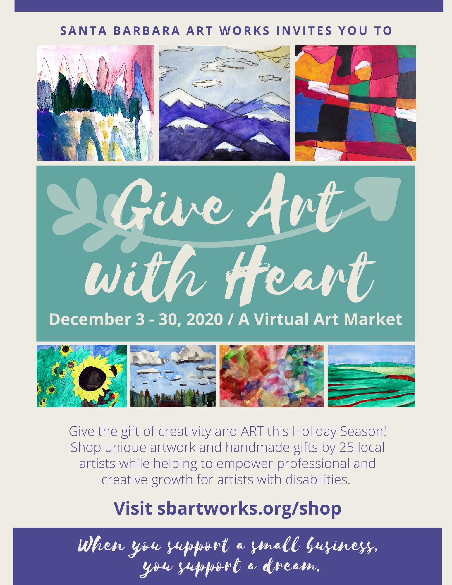 Give Art with Heart Online Holiday Shopping that Helps Employ Artists