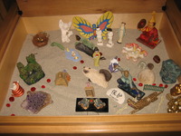 A completed Sand Tray is like a "psychological x-ray"