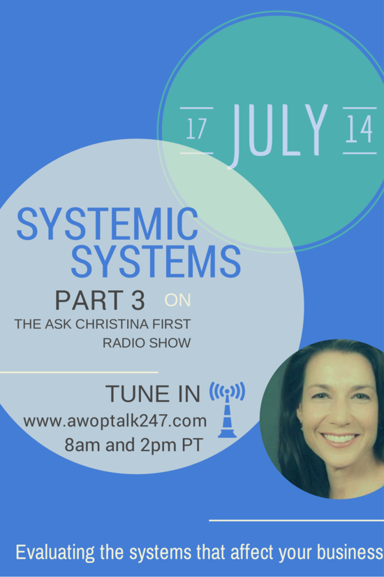 This Thursday- Systemic Systems Wrap Up (Part 3)