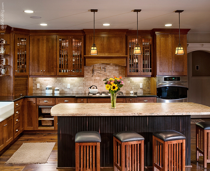 Santa Barbara Craftsman Kitchens Hahka Kitchens Goleta