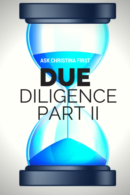 Due Diligence Part 2