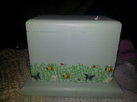 Decorating urns with Scrap booking material