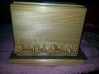 Sand Castle Designs on a wooden Urn