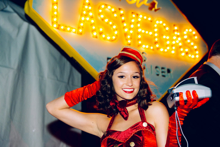 Santa Barbara Entertainers cigarette girl