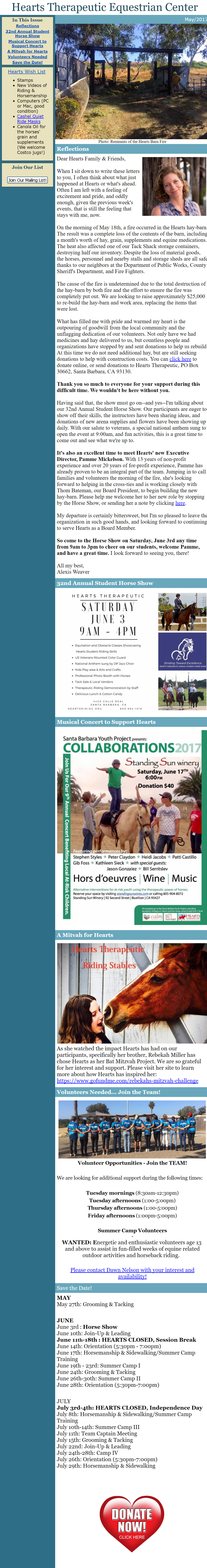 The Hoofbeat Newsletter - May 2017
