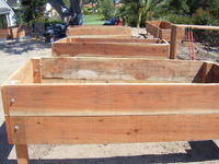 Wooden Raised Planting Bed Construction