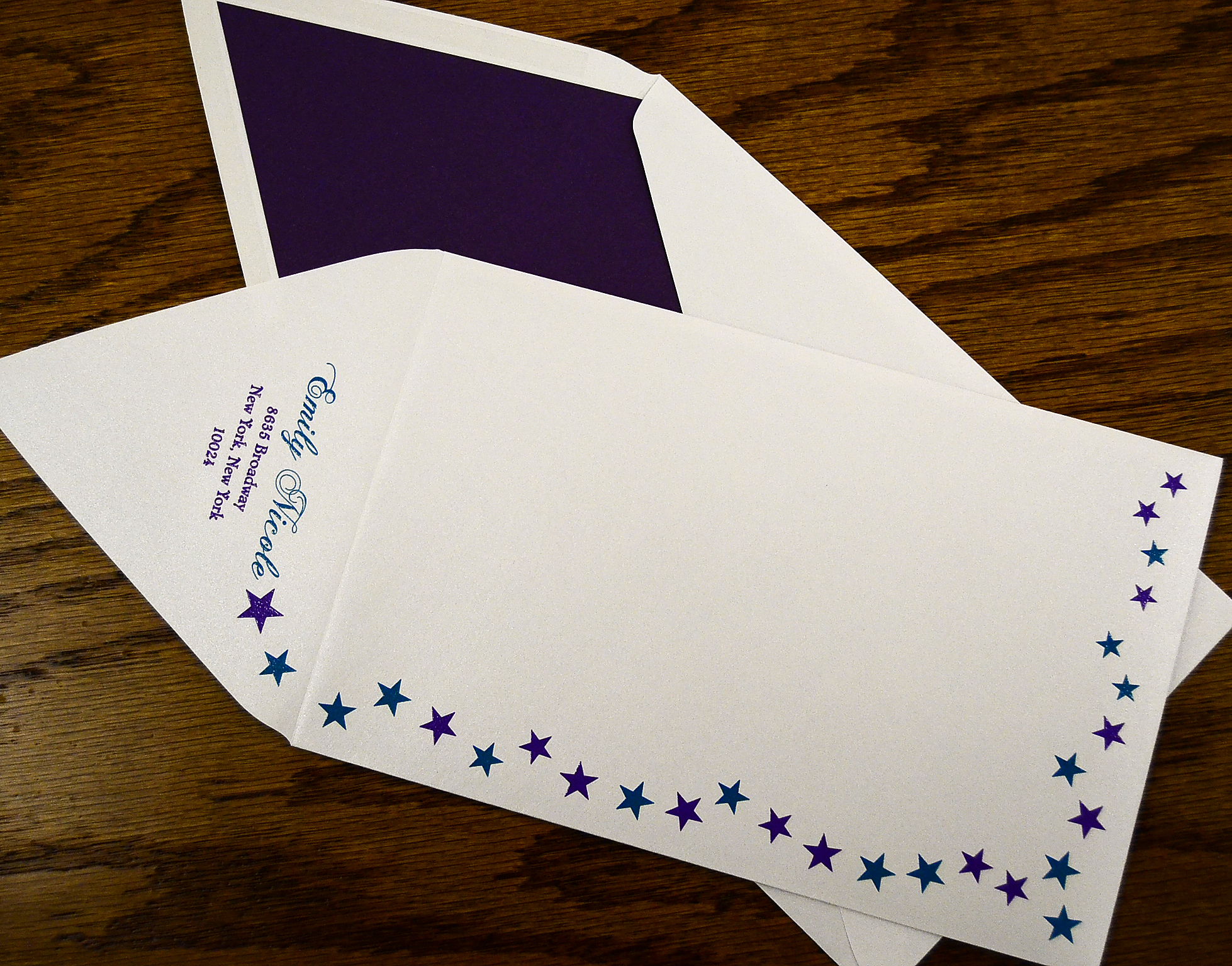 Custom Envelopes Invitation Basket