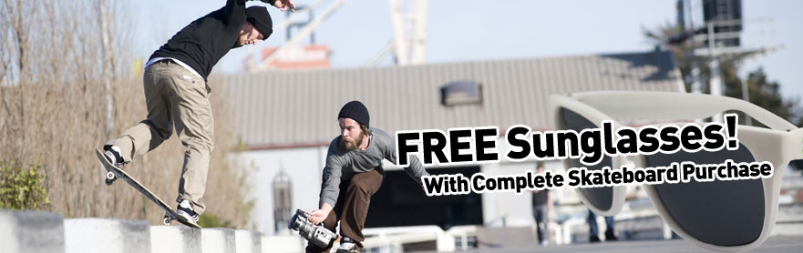 Free Sunglasses With Complete Skateboard