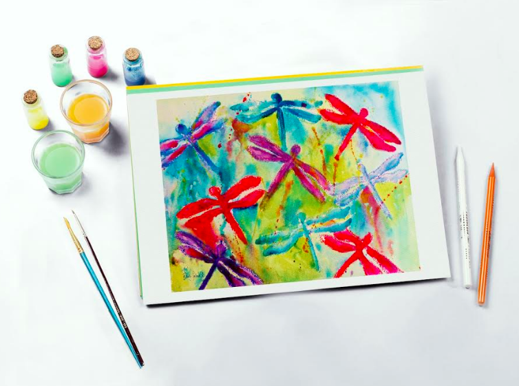 Watercolor Dragonflies