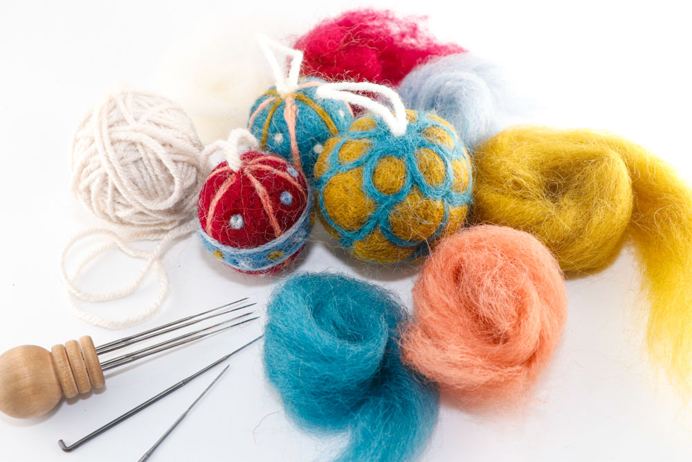 Needle Felted Ornaments