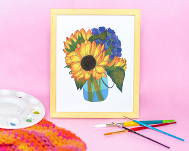 Floral Line Illustration