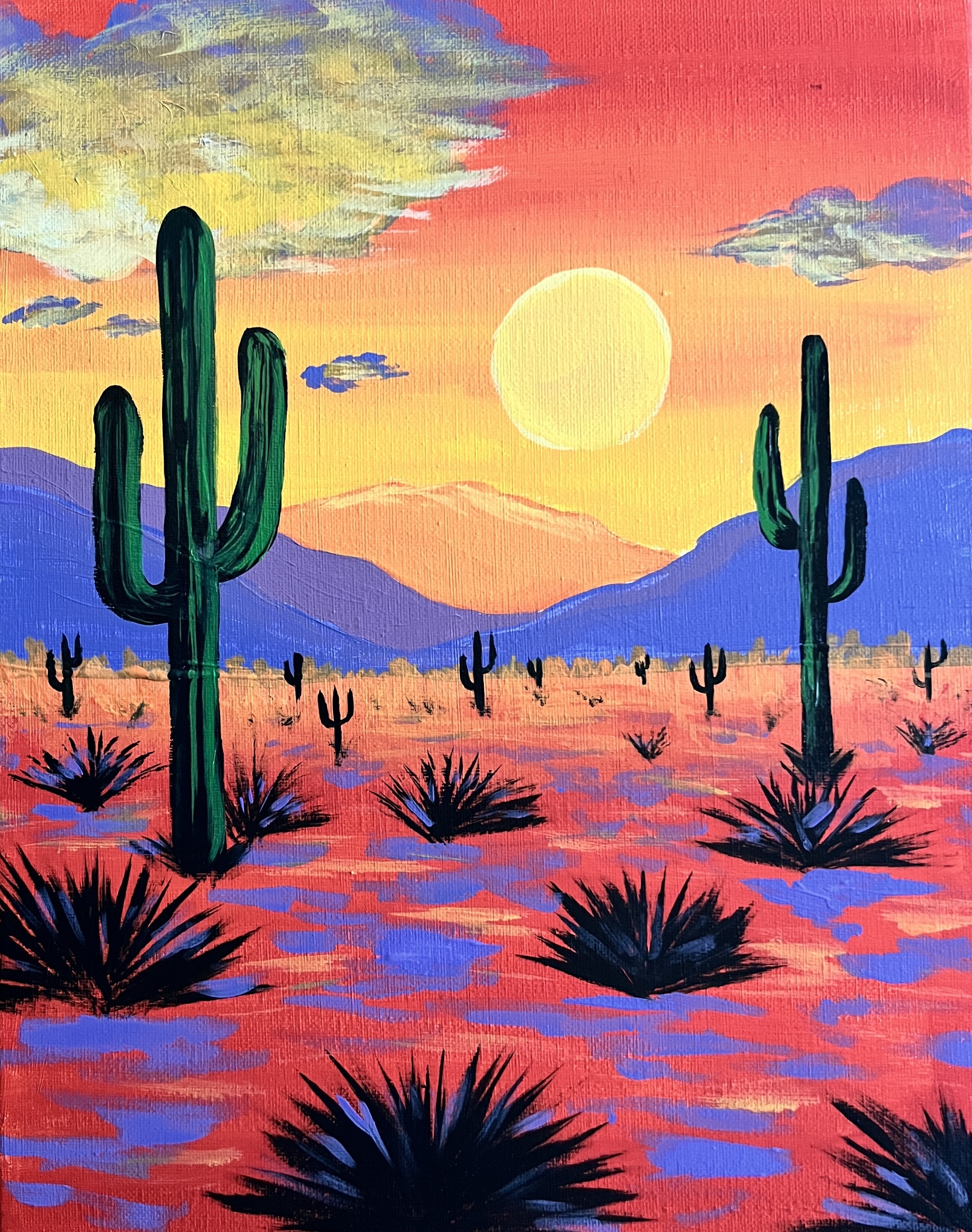 Acrylic Landscape Painting