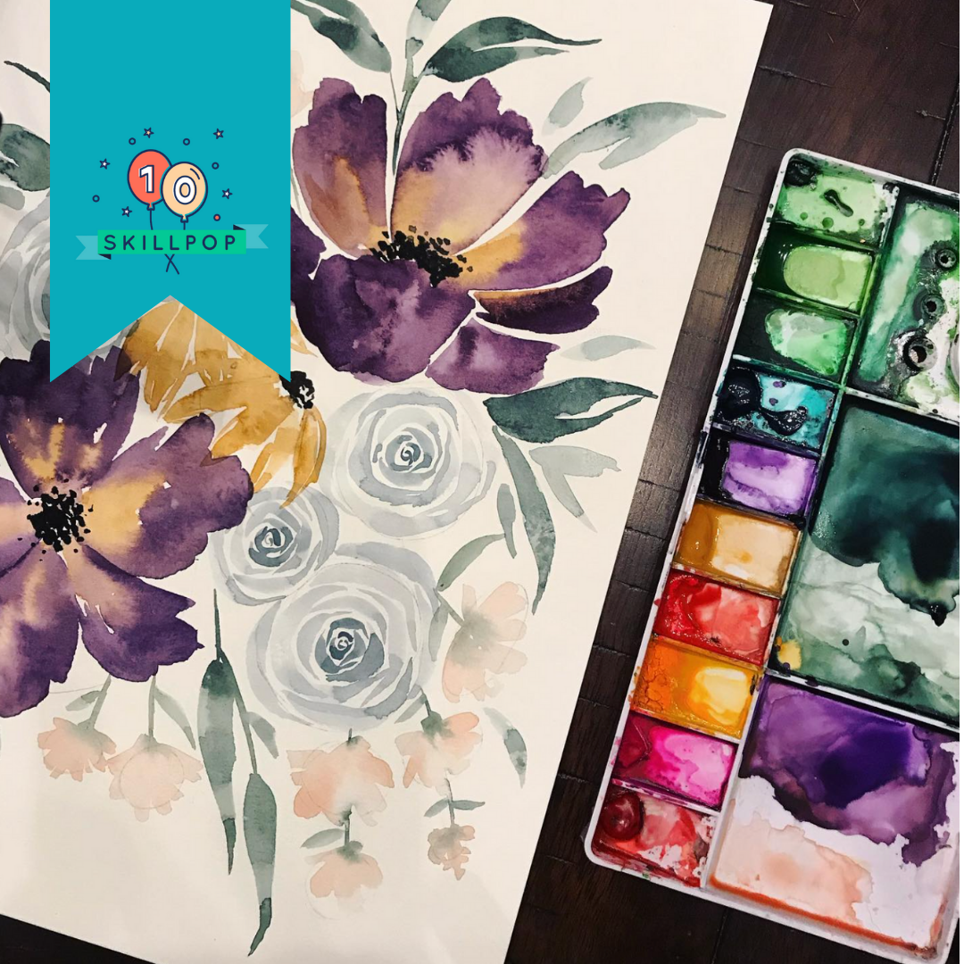 Fall Watercolor Florals