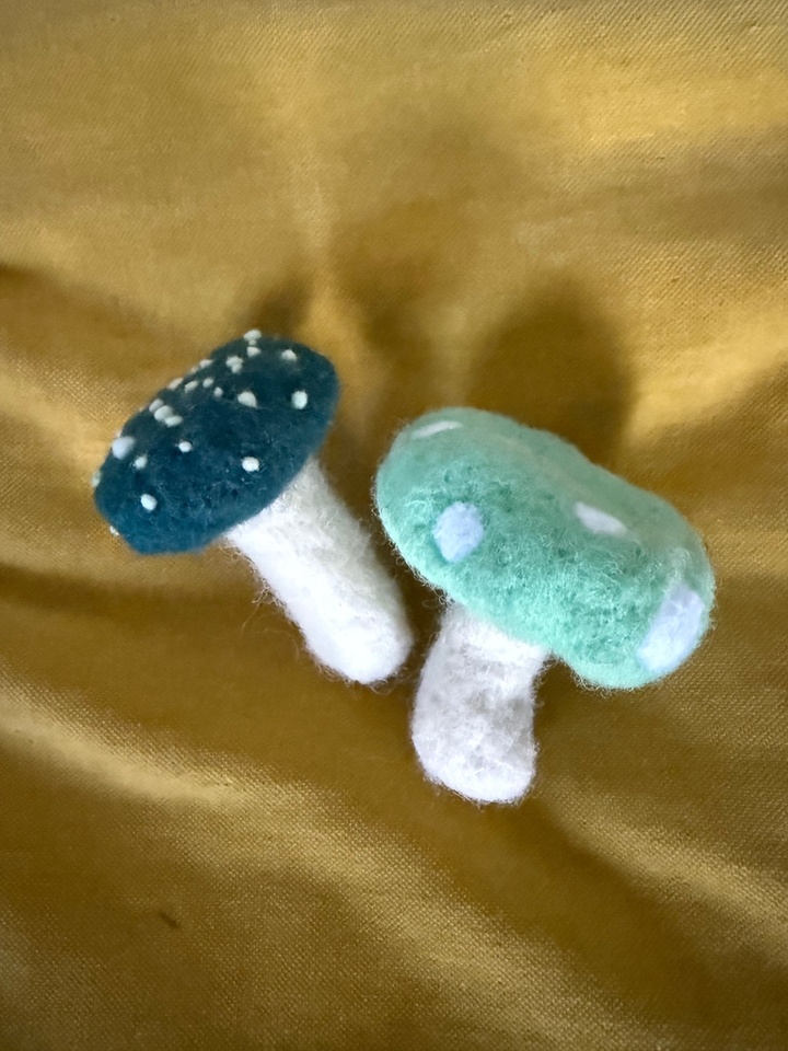 Needle Felted Mushrooms